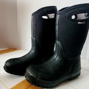 BOGS Kids Black Waterproof Boots